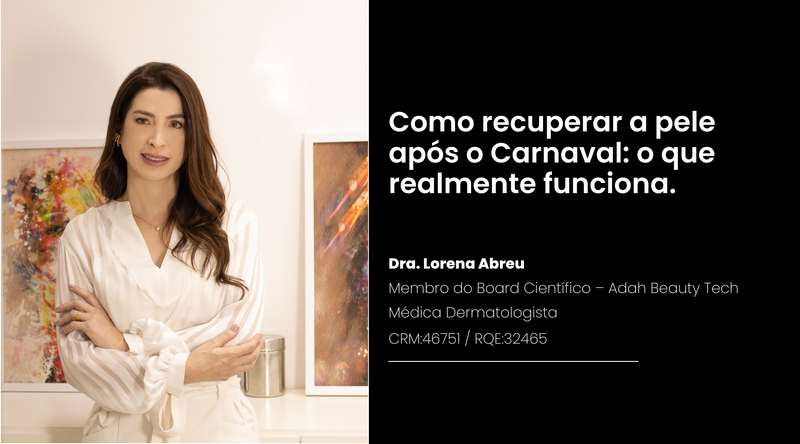 Cuidados com a pele após o Carnaval.