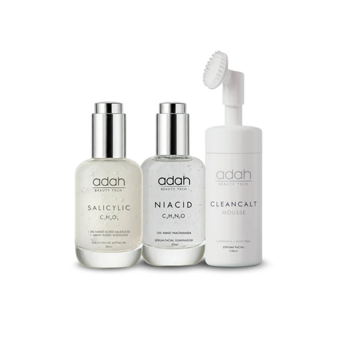 ROTINA ACNE, POROS & OLEOSIDADE | SALICYLIC + NIACID + CLEANCALT