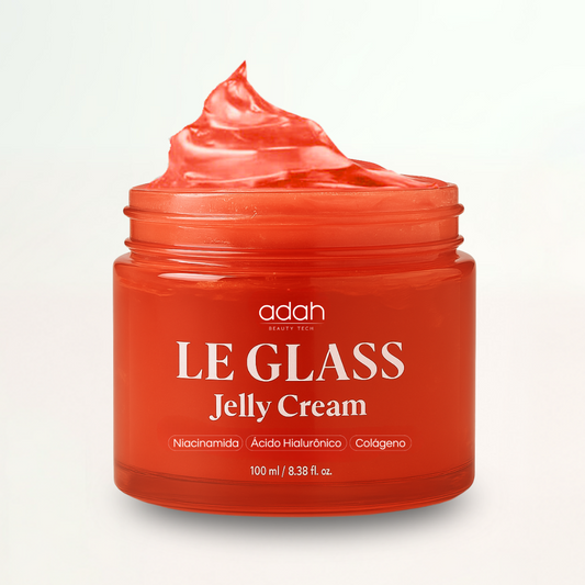 LE GLASS JELLY CREAM • Firmeza, luminosidade e hidratação intensa com niacinamida, colágeno e ácido hialurônico